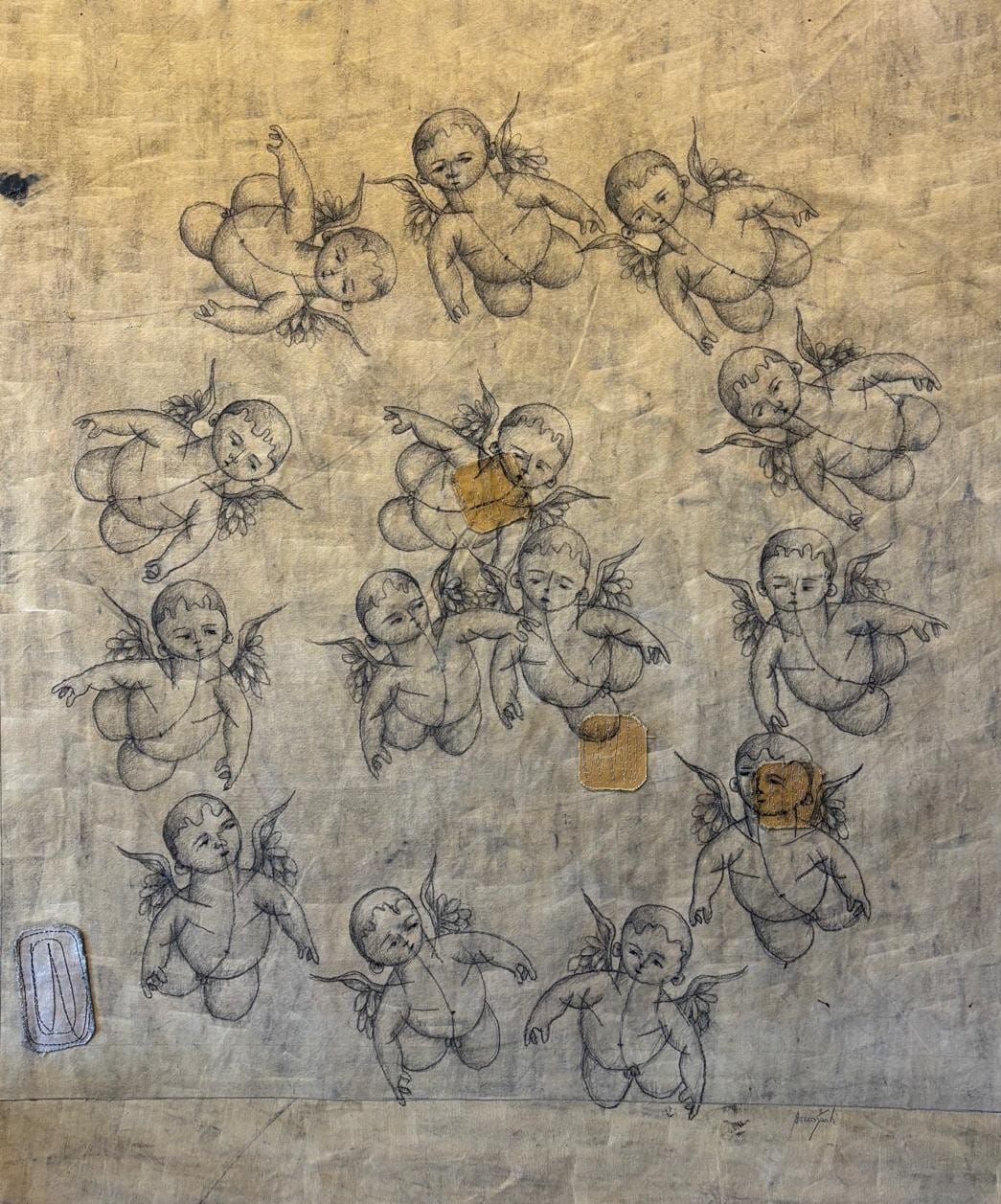 Ciranda de Querubins - 140X115cm - AAS 3981