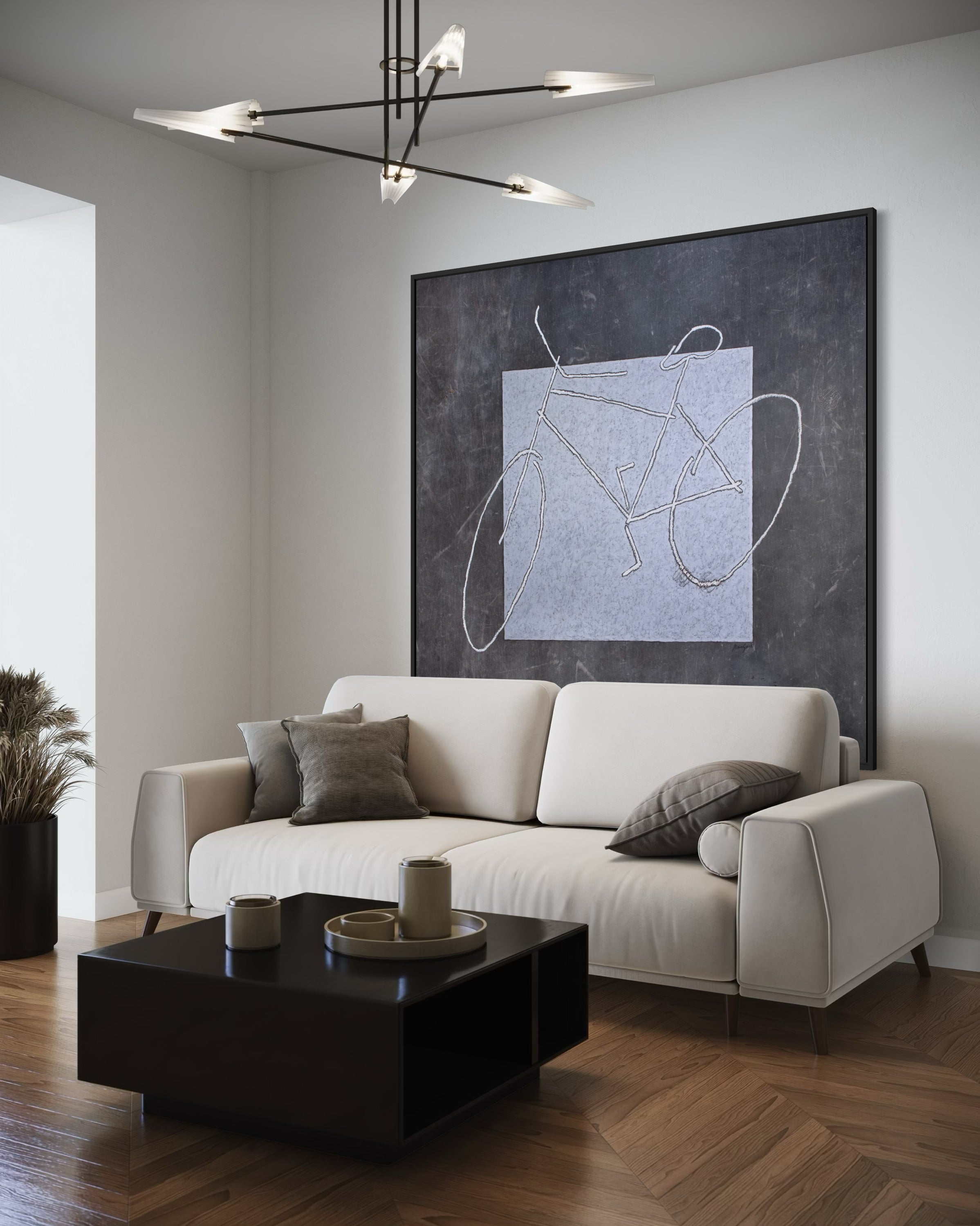 Caminho de prata - 180x180 cm