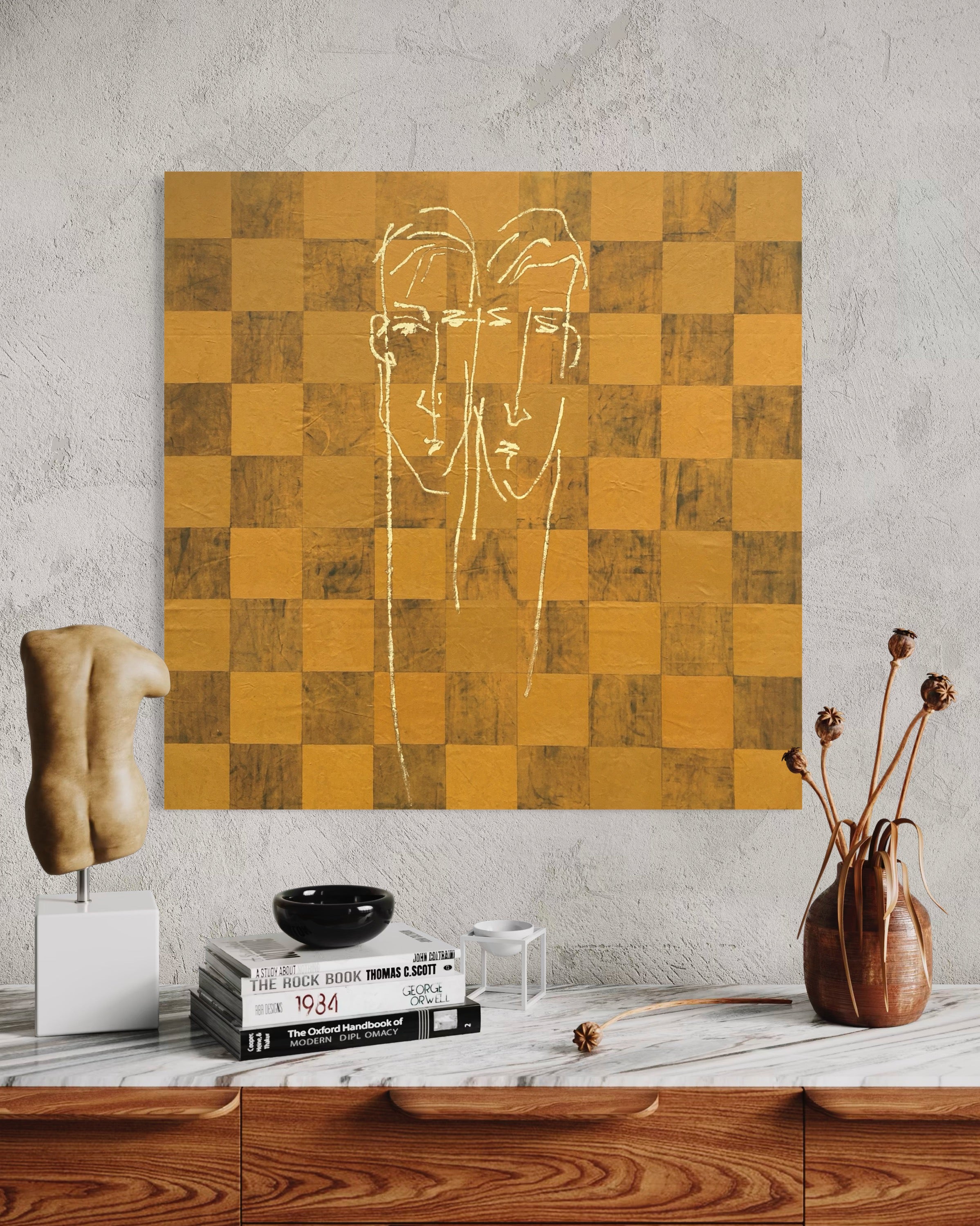 Minimalist (90x90cm) 0002 - Metal