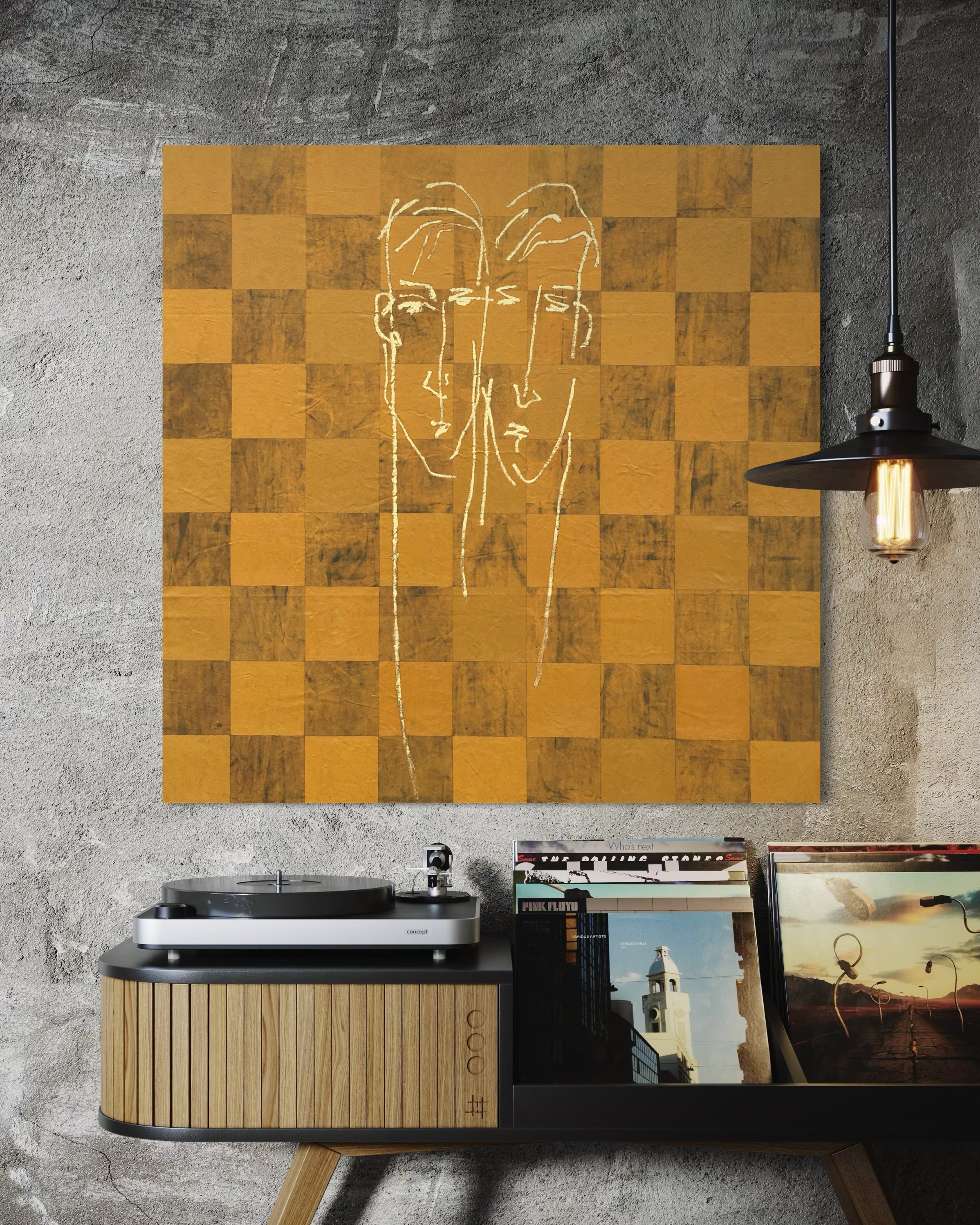 Minimalist (90x90cm) 0002 - Metal