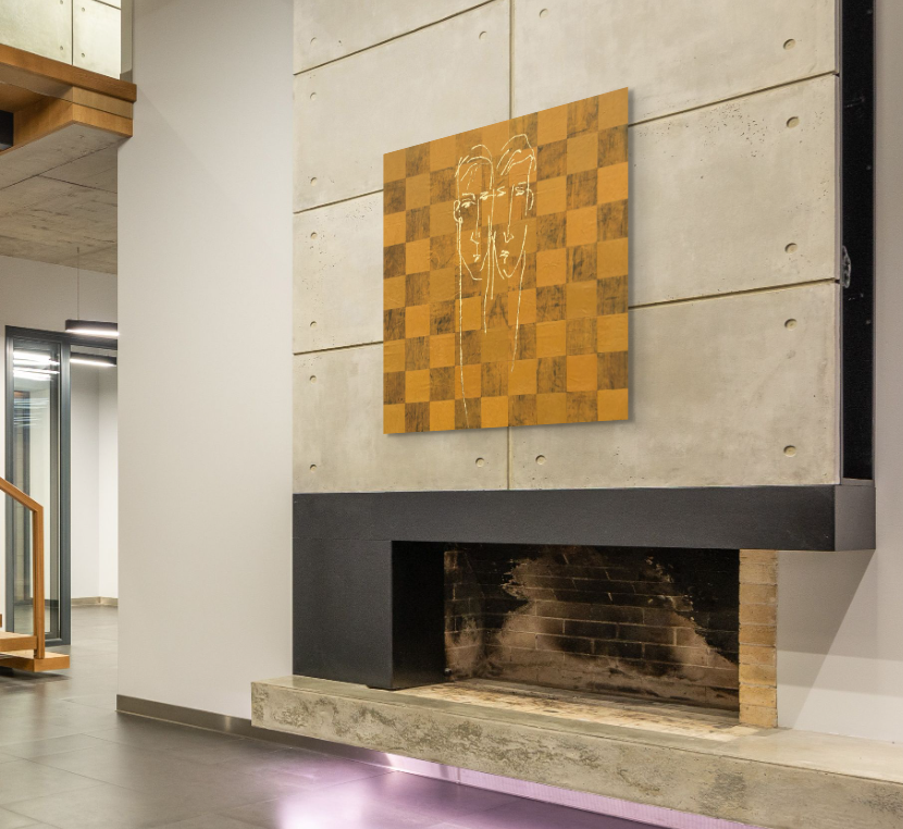 Minimalist (90x90cm) 0002 - Metal