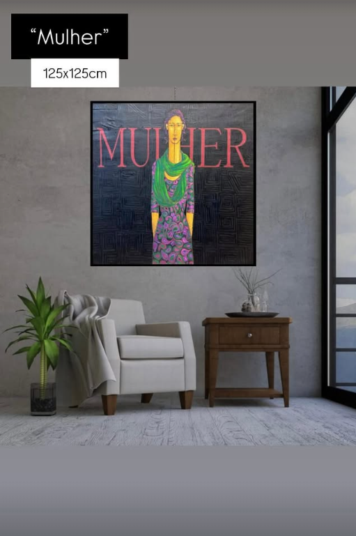Mulher - 125x125cm
