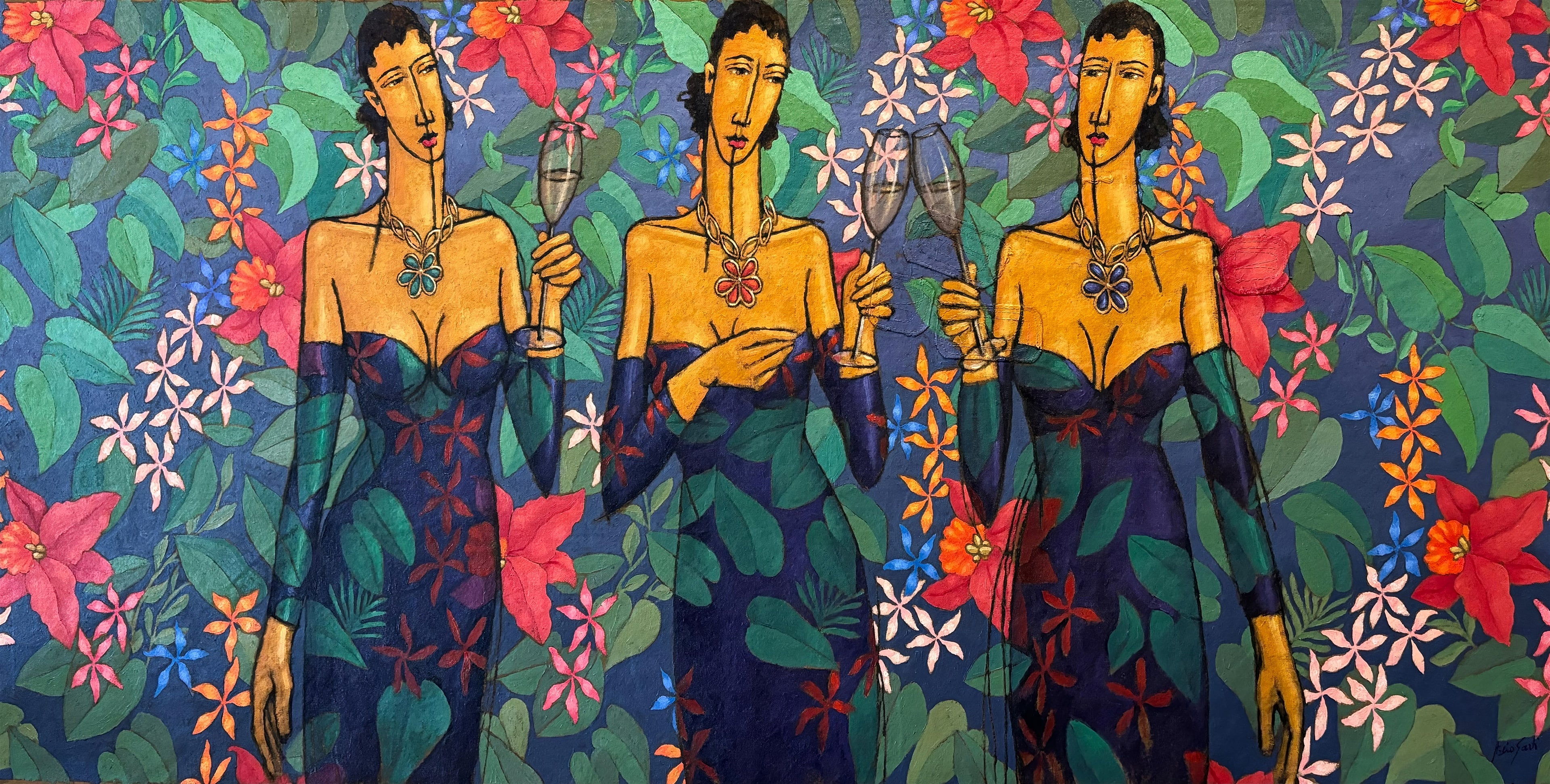 Three (80x150cm) 0004 - Metal