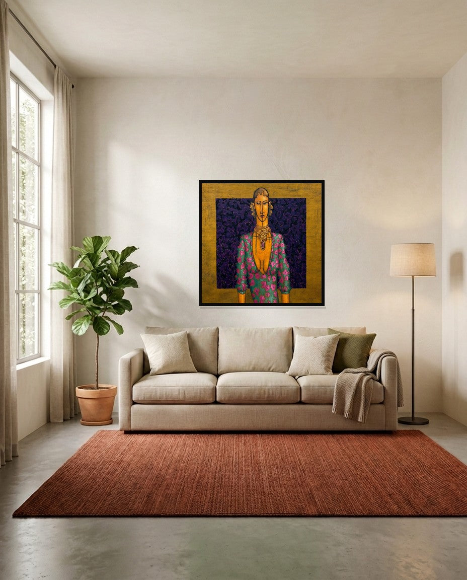 Dirce (80x80cm) - AAS 4347 - moldura preta
