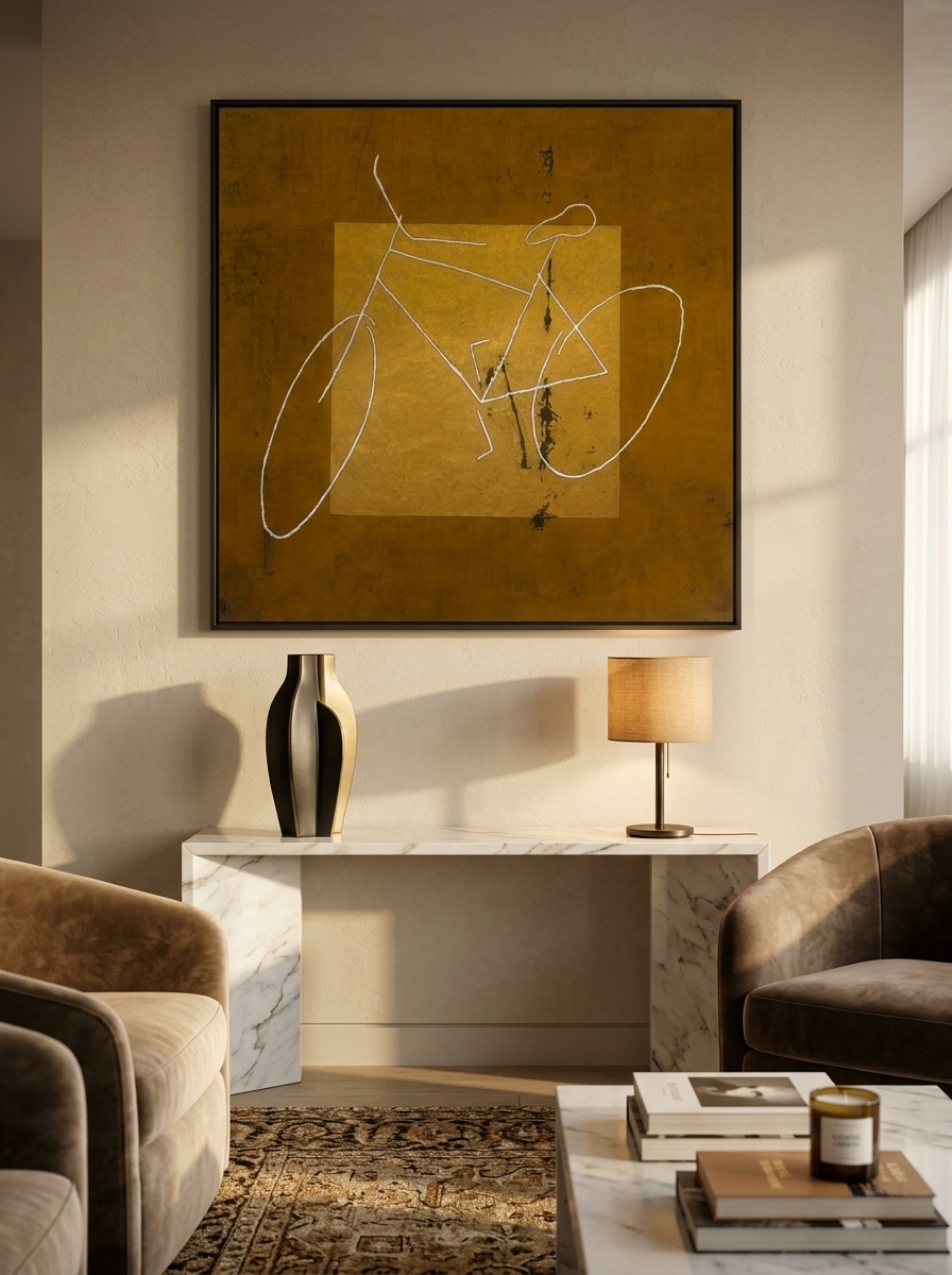 Caminho Dourado (170x170cm) - AAS 4267 - mockup 2