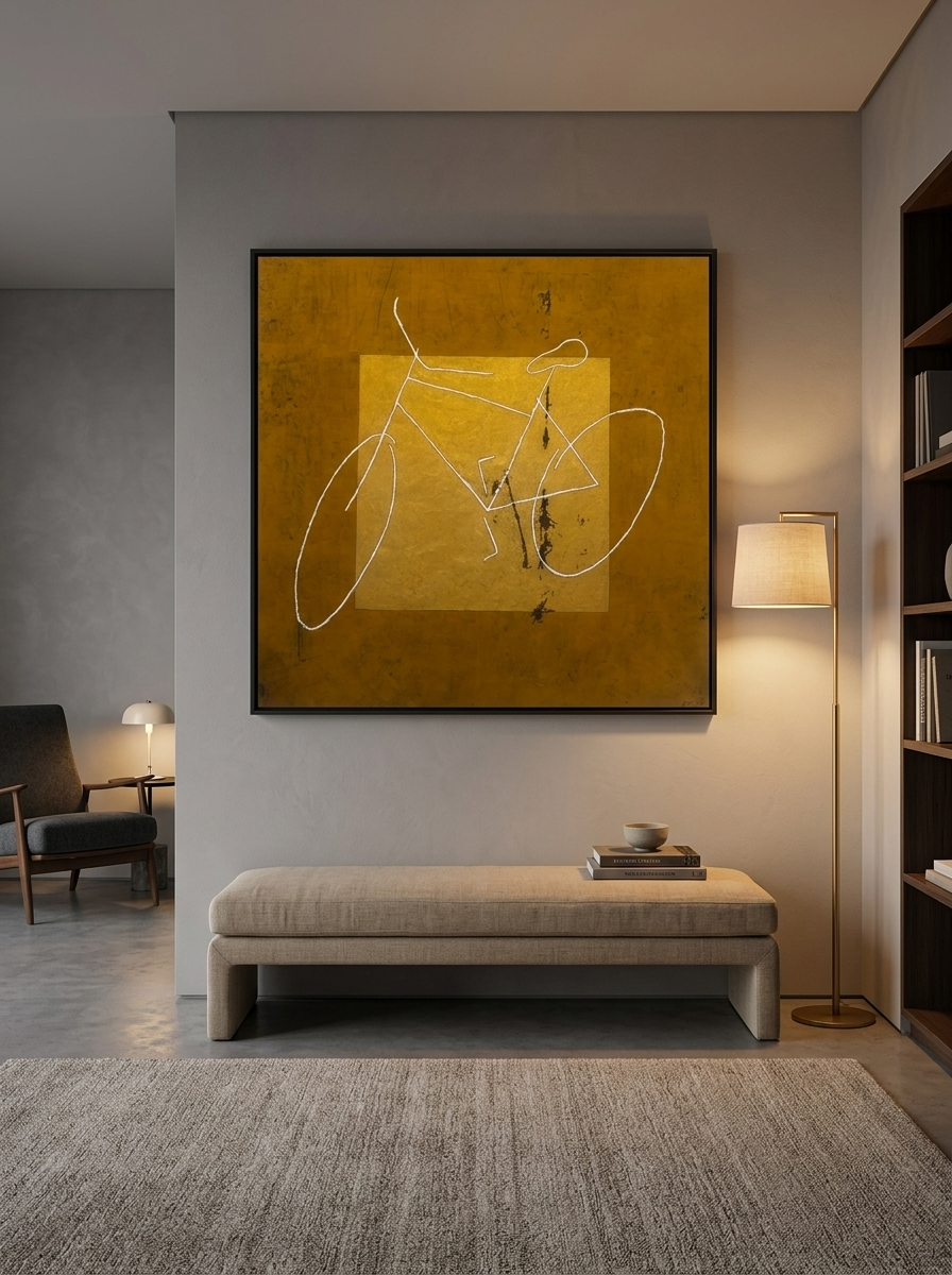 Caminho Dourado (170x170cm) - AAS 4267 - mockup 3